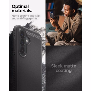 Spigen Rugged Armor -suojakuori Samsung Galaxy A57 5G:lle - musta