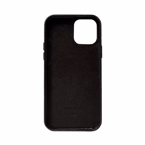 Crong Essential Cover suojakuori laitteelle iPhone 12 Pro Max, keinonahkainen, musta