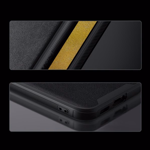 Nillkin CamShield Leather S nahkainen suojakuori Samsung Galaxy S23+:lle kameransuojalla musta