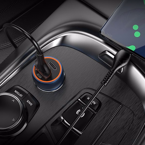 Autolaturi Hoco Z46A USB-A/Type-C PD20W+QC3.0 harmaa
