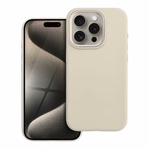 Suojakuori iPhone 15 PRO:lle Forcell F-Protect Frame Premium yhteensopiva MagSafen kanssa antiikki valkoinen