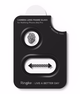 Ringke Camera Frame Protector -kamerakehyksen suoja, 2 kpl:n pakkaus, Nothing Phone 4A Pro -mallille, musta
