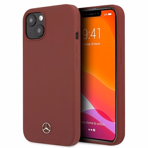 Mercedes Silicone Line kotelo iPhone 13 mini - punainen