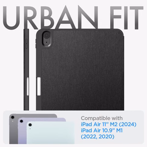 Spigen Urban Fit suojakuori iPad Air 10.9'' (2020/2022) / 11'' (2024/2025/2026):lle - musta