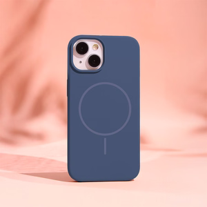 Silikoninen Ohut Mag Suojakuori iPhone 16 Pro Max 6,9:lle tummansininen