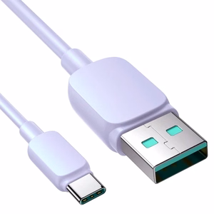 Joyroom Multi-Color Series A14 USB-A / USB-C 3A Kaapeli 1.2m - violetti