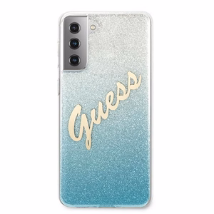 Guess GUHCS21MPCUGLSBL S21+ G996 blue/blue hardcase Glitter Gradient Script