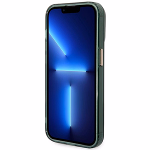 Guess GUHMP14XHTCMA iPhone 14 Pro Max 6.7 vihreä/khaki kovakuori Gold Outline Translucent MagSafe