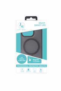 JM MAGSAFE SILK FROST I suojakuori iPhone 16 Pro Max musta