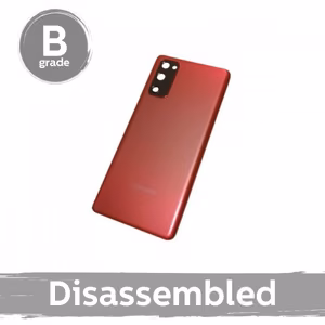 Takakansi yhteensopiva Samsung G780 S20 FE / Cloud Red / kameran linssillä 100% alkuperäinen (9/10 purettu)