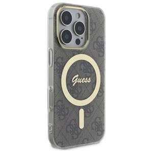 Guess IML 4G MagSafe Suojakuori iPhone 16 Pro Max:lle - Ruskea