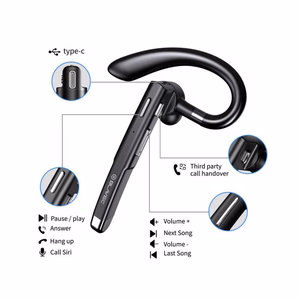 Blavec Bluetooth Headset Discover 55 Multipoint + varavirtalähde (BHDI55-B) musta