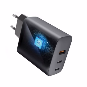 Puhelinlaturi Forcell F-Energy GaN 2 x USB C + USB A QC4.0 PD 4A 65W VT-42B harmaa