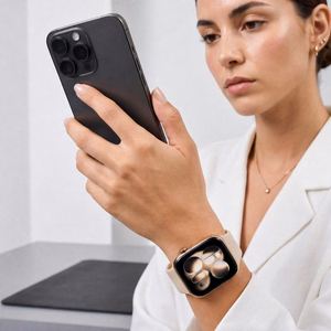 Tech-Protect silikoniranneke Apple Watch 44 / 45 / 46 / 49 mm -malleille, beige