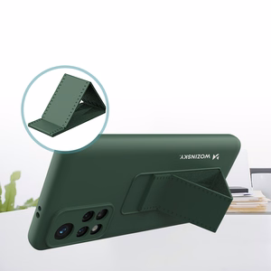 Wozinsky Kickstand Case Silicone Stand Cover for Xiaomi Redmi Note 11S / Note 11 punainen
