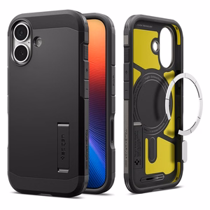 Spigen Tough Armor T Mag Magsafe Suojakuori iPhone 17:lle musta