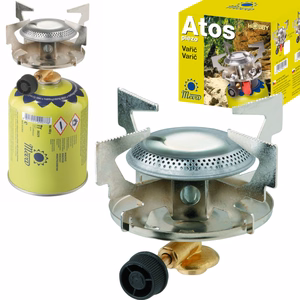 Retkikaasukeitin ATOS, 1.8 kW, 7/16" kierteisille kaasupatruunoille
