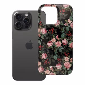 Suojakuori iPhone 15 PRO MAX:lle Forcell F-Protect Mirage yhteensopiva MagSafe Military Drop-Test rose drama