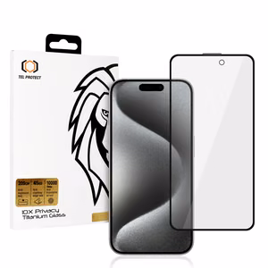 Suojalasi Tel Protect 10X Privacy Titanium iPhone 15 Pro Max