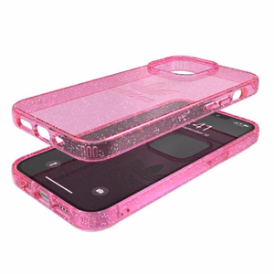 Adidas OR Suojaava kirkas kotelo Glitter iPhone 13 Pro / iPhone 13 - vaaleanpunainen