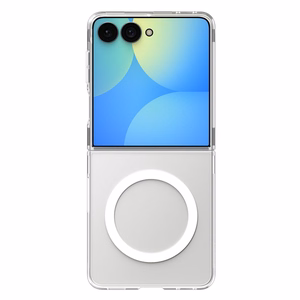 Spigen AirSkin MagFit case for Samsung Galaxy Z Flip 8 – clear and white