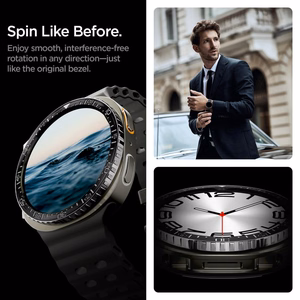 Spigen Bezel Tune Diver Samsung Galaxy Watch 8 (44 mm) musta