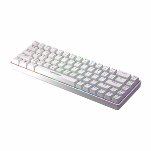 Fifine GK1W mekaaninen näppäimistö, 65% RGB (valkoinen)