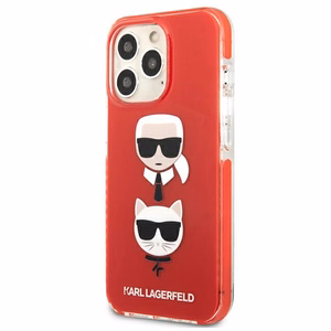 Karl Lagerfeld Karl&Choupette Head Case iPhone 13 Pro / iPhone 13 - punainen
