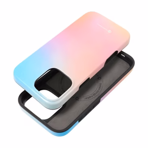 Suojakuori iPhone 16 PRO MAX:lle Forcell F-Protect Mirage MagSafe-yhteensopiva Military Drop-Test vaaleanpunainen sininen