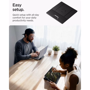 Spigen SlimFold LD201-S8 -kannettavan tietokoneen teline, harmaa