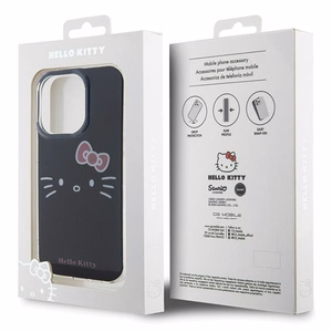 Hello Kitty IML Kitty Face Suojakuori iPhone 14 Pro:lle - musta