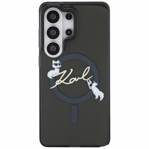 Karl Lagerfeld suojakuori IML KC Script MagSafe Samsung Galaxy S26 Ultra:lle musta