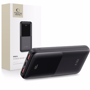 Powerbank Tech-Protect PB01 10000mAh 22.5W - musta