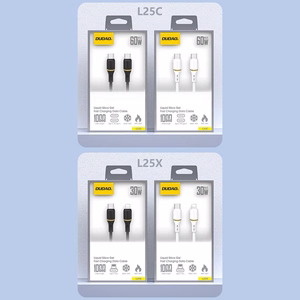 Dudao L25X USB-C–Lightning-kaapeli, 30 W, 1,0 m, valkoinen