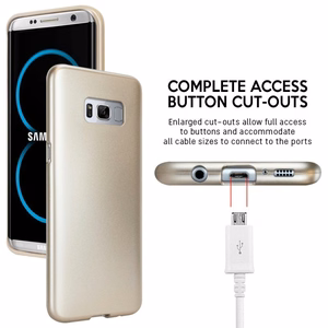 Mercury I-Jelly case for Samsung Galaxy S8+, gold