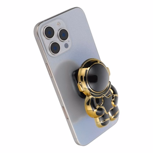 Phone stand ASTRONAUT - stick-on - black