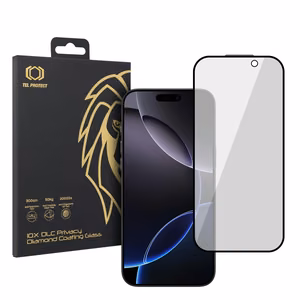 Karkaistu lasi Tel Protect 10X Privacy DLC Diamond Coating iPhone 16 Pro Maxille