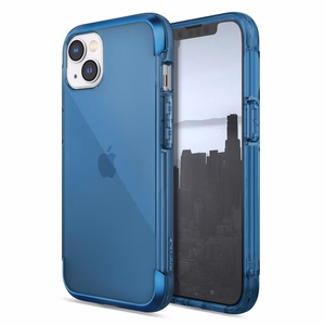 Raptic X-Doria Air kotelo iPhone 14 Plus panssaroitu kansi sininen