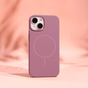 Silicone Thin Mag kotelo iPhone 17 6,3" ruusu