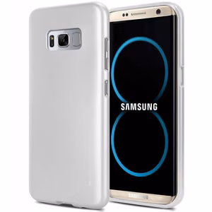 Mercury I-Jelly suojakuori Samsung Galaxy S8+ -laitteelle, hopeanvärinen