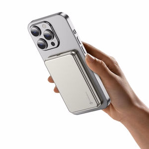 Forcell F-Energy Slim F5K9 -varavirtalähde, MagSafe-yhteensopiva, 5000 mAh, 15 W, QC 4.0, PD 3.0, Cloud Dancer
