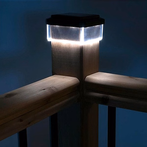 GreenBlue GB128 – 100×100 mm aurinkokäyttöinen LED-aitatolppavalo hämärätunnistimella