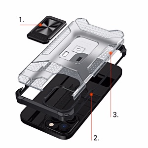 Crystal Ring Case jalustallinen kestävä iskunkestävä suojakuori iPhone 13 Prolle, sininen