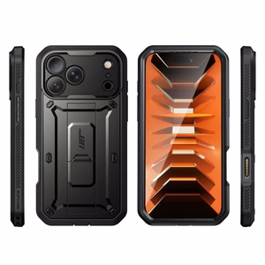 Supcase Unicorn Beetle Pro -suojakuori iPhone 18 Pro / 17 Pro – musta