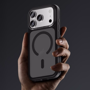 Benks Magnetic Mist Case -suojakuori metallikehyksellä (A070) Iphone 17 Pro Max:lle, sininen (kameran ohjauspainike)