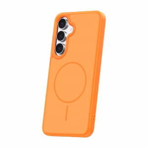 Frame Thin Mag case for Samsung Galaxy S25 FE orange