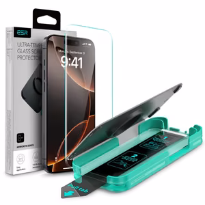 ESR Armorite Karkaistu lasi iPhone 16 Pro Max:lle - Mustalla kehyksellä