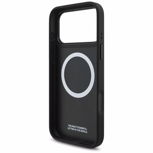 BMW M Tricolor Metal Logo MagSafe Suojakuori iPhone 17 Pro Max:lle - Musta