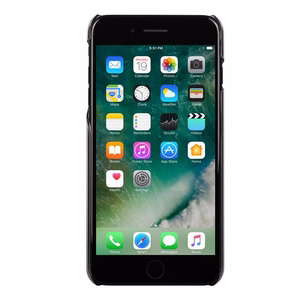 Moshi XT erittäin ohut läpinäkyvä kova suojakuori iPhone 8 Plus / 7 Plus -laitteelle, Stealth Black -värinen