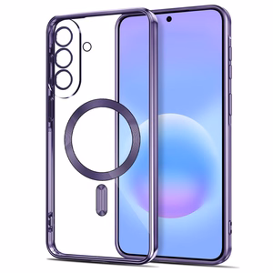 Tech-Protect MagFlex MagSafe -suojakuori Samsung Galaxy A57 5G:lle - läpinäkyvä violetti